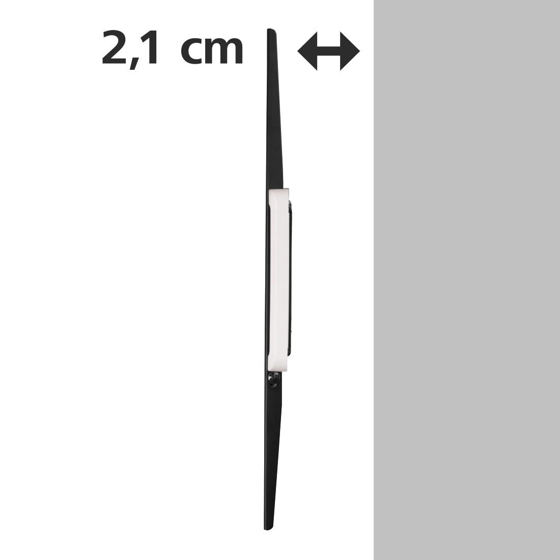 Стенна стойка за TV HAMA 118624, Фиксирана, 90", 75 кг, Черен