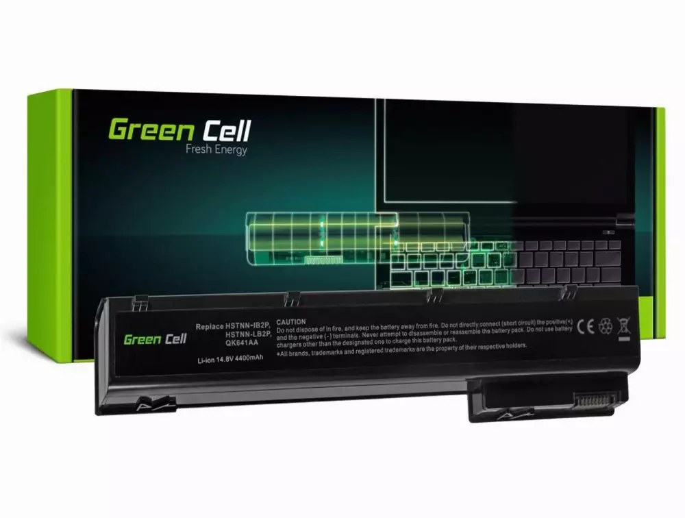Батерия за лаптоп HP EliteBook 8560w 8570w 8760w 8770w / 14,4V 4400mAh GREEN CELL