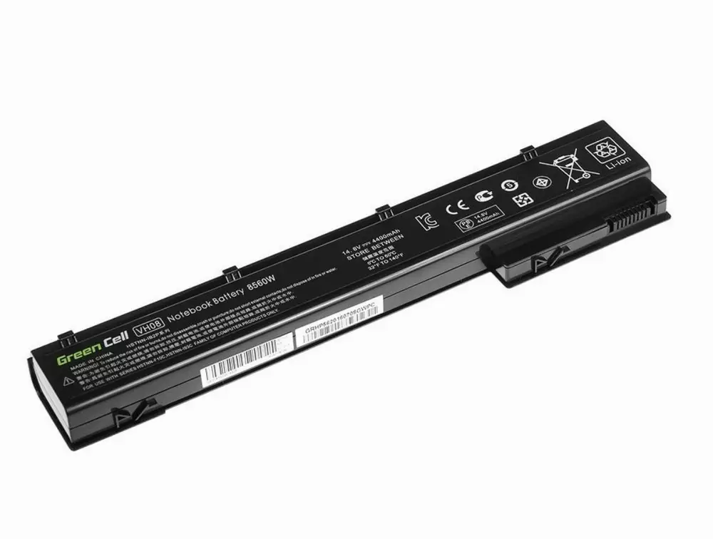 Батерия за лаптоп HP EliteBook 8560w 8570w 8760w 8770w / 14,4V 4400mAh GREEN CELL