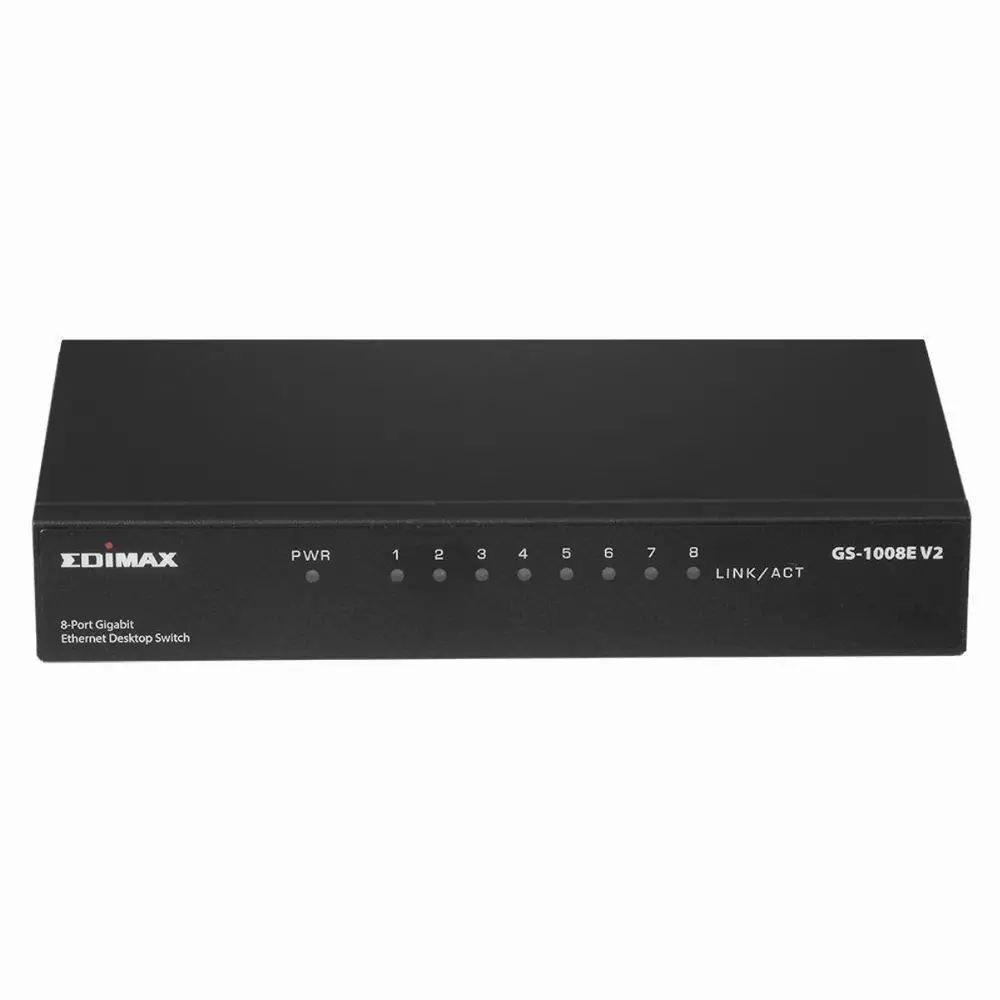 Суич EDIMAX GS-1008E V2, 8 портов, Gigabit