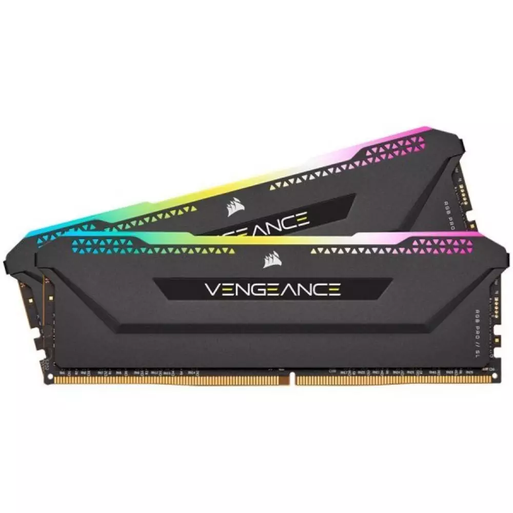Μνήμη Corsair Vengeance RGB PRO SL 16GB (2x8GB) DDR4 3200MHz CL16 Black - CMH16GX4M2E3200C16