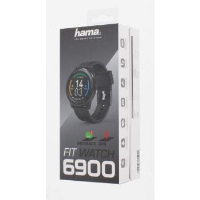 Смарт часовник Hama Fit Watch 6900, 1.3", GPS, Пулс, Пeдометър, Калории, Водоустойчив, Черен