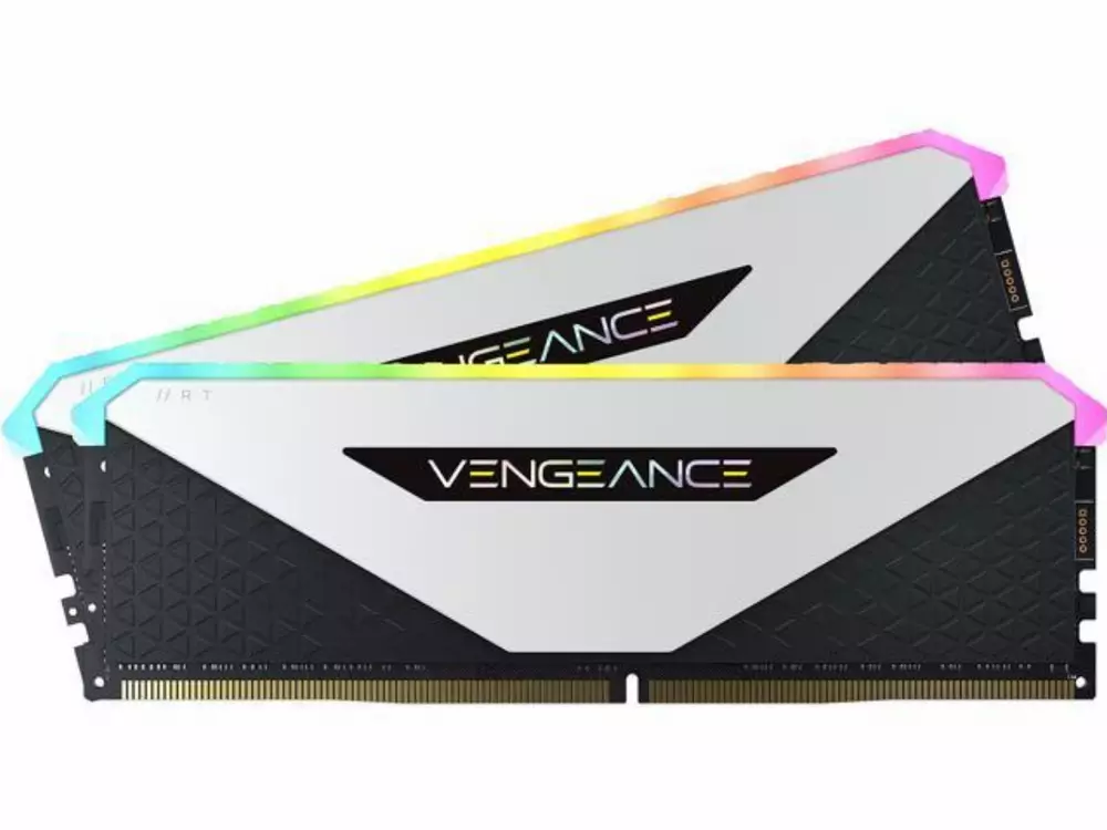 Памет Corsair Vengeance RGB RT 16GB (2x8GB) DDR4 3600MHz C18 White - CMN16GX4M2Z3600C18W