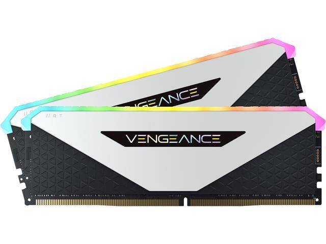 Памет Corsair Vengeance RGB RT 16GB (2x8GB) DDR4 3600MHz C18 White - CMN16GX4M2Z3600C18W