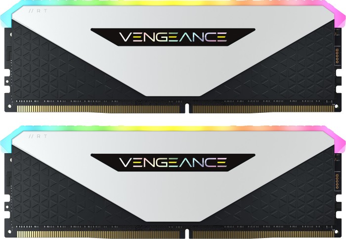 Памет Corsair Vengeance RGB RT 16GB (2x8GB) DDR4 3600MHz C18 White - CMN16GX4M2Z3600C18W