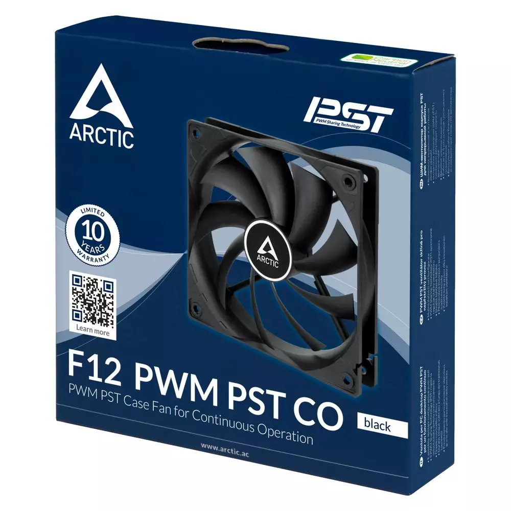 Вентилатор ARCTIC F12 PWM PST CO, 200-1800 RPM- ACFAN00210A