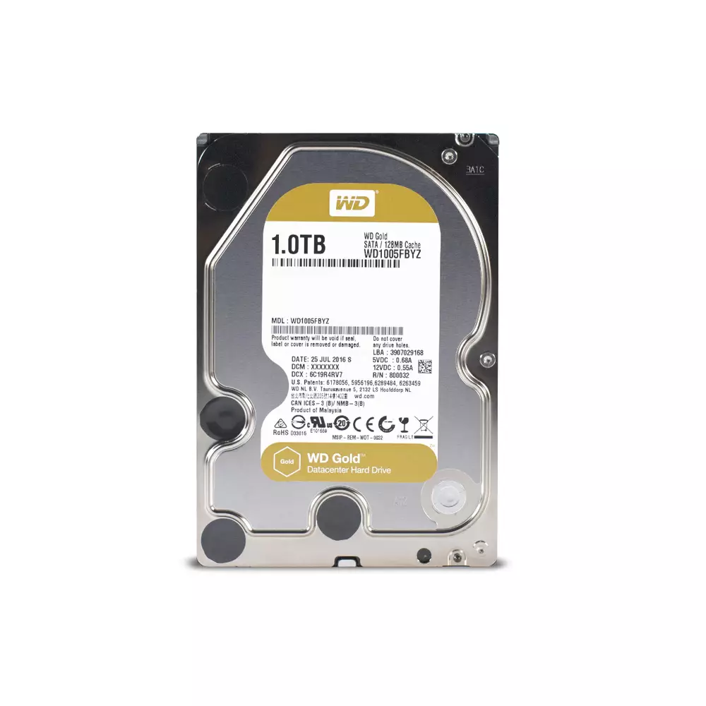 Хард диск WD Gold 1TB 7200rpm 128MB SATA 3 6Gb/s - WD1005FBYZ