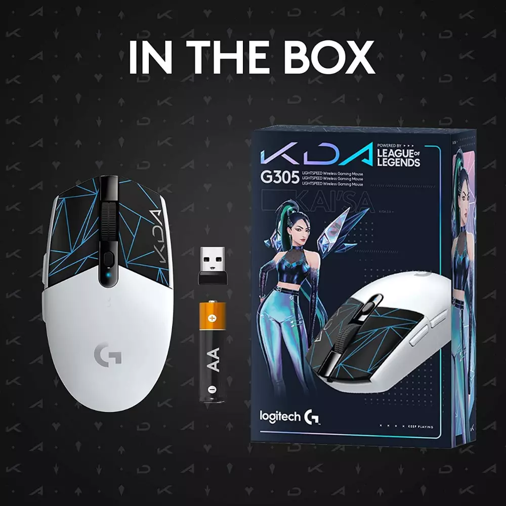 Геймърска мишка Logitech G305 K/DA Lightspeed Wireless - 910-006051