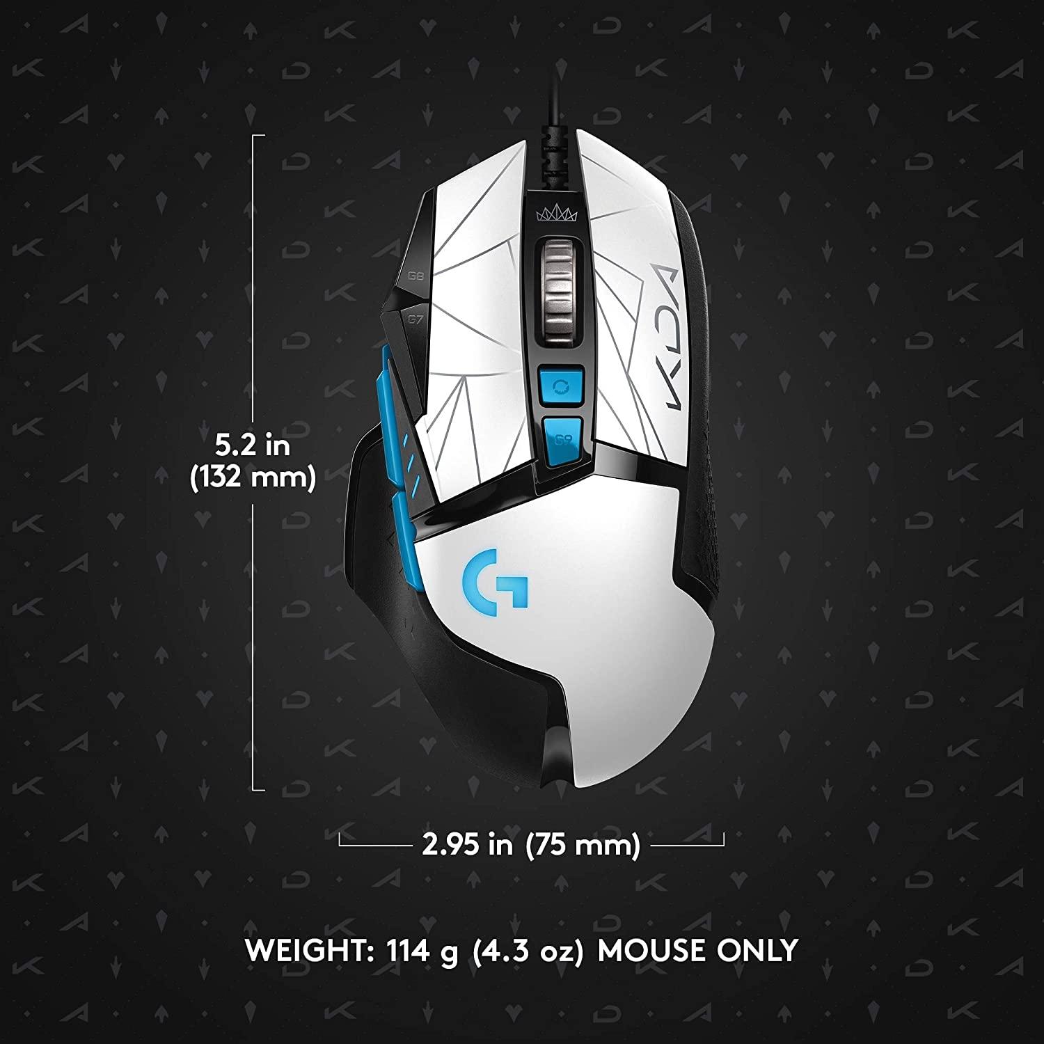 Геймърска мишка Logitech G502 HERO K/DA Lightsync RGB - 910-006095