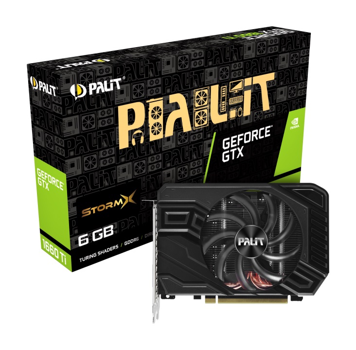 Видео карта Palit GeForce GTX 1660 Ti StormX 6GB GDDR6 - NE6166T018J9-161F