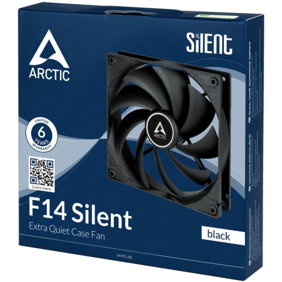 Вентилатор Arctic Fan F14 Silent (Black) - 140mm/800prm