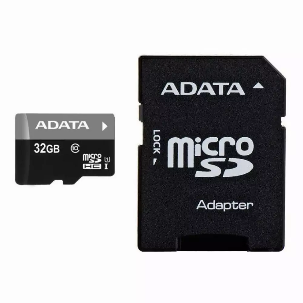 Карта памет ADATA Premier 32GB MicroSDHC class 10, UHS-I + SD Adapter