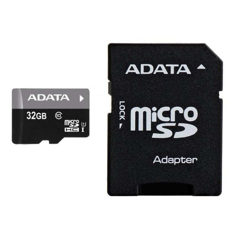 Карта памет ADATA Premier 32GB MicroSDHC class 10, UHS-I + SD Adapter