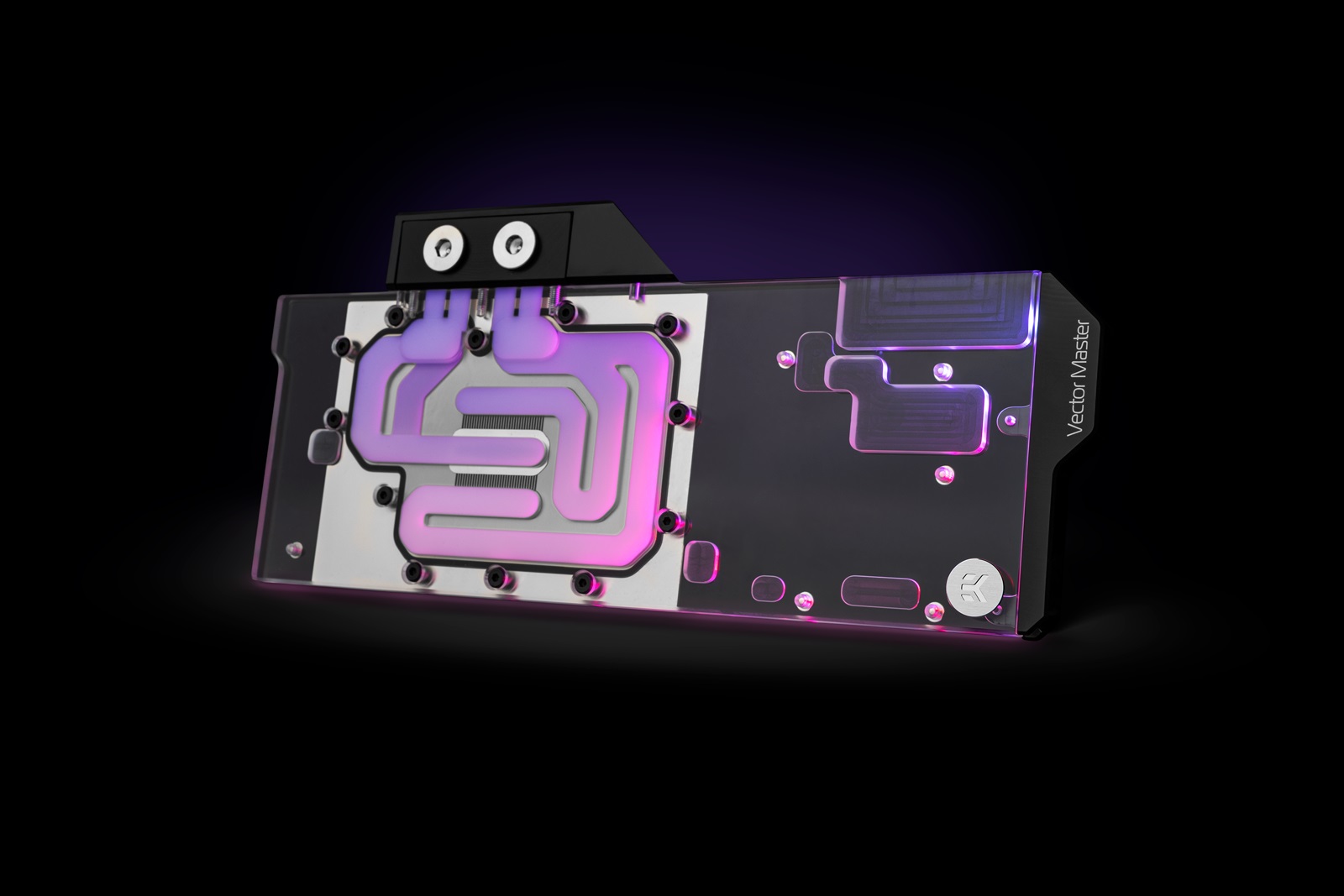 Воден блок за видео карта EK-Quantum Vector Master RX 6800 XT/6900 XT D-RGB - Nickel + Plexi