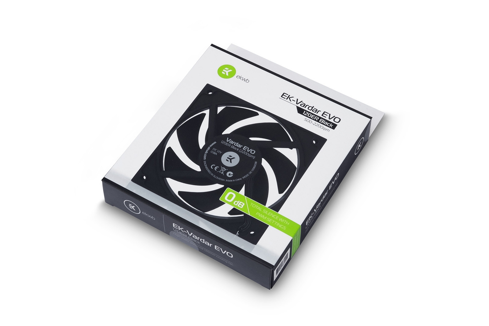 Вентилатор EK-Vardar EVO 120ER Black BB (500-2200rpm)