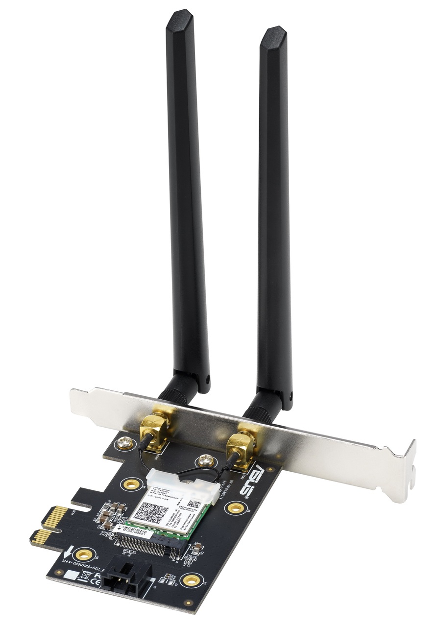 Безжичен адаптер ASUS AX3000 Dual Band PCI-E WiFi 6 (802.11ax) Bluetooth 5.0