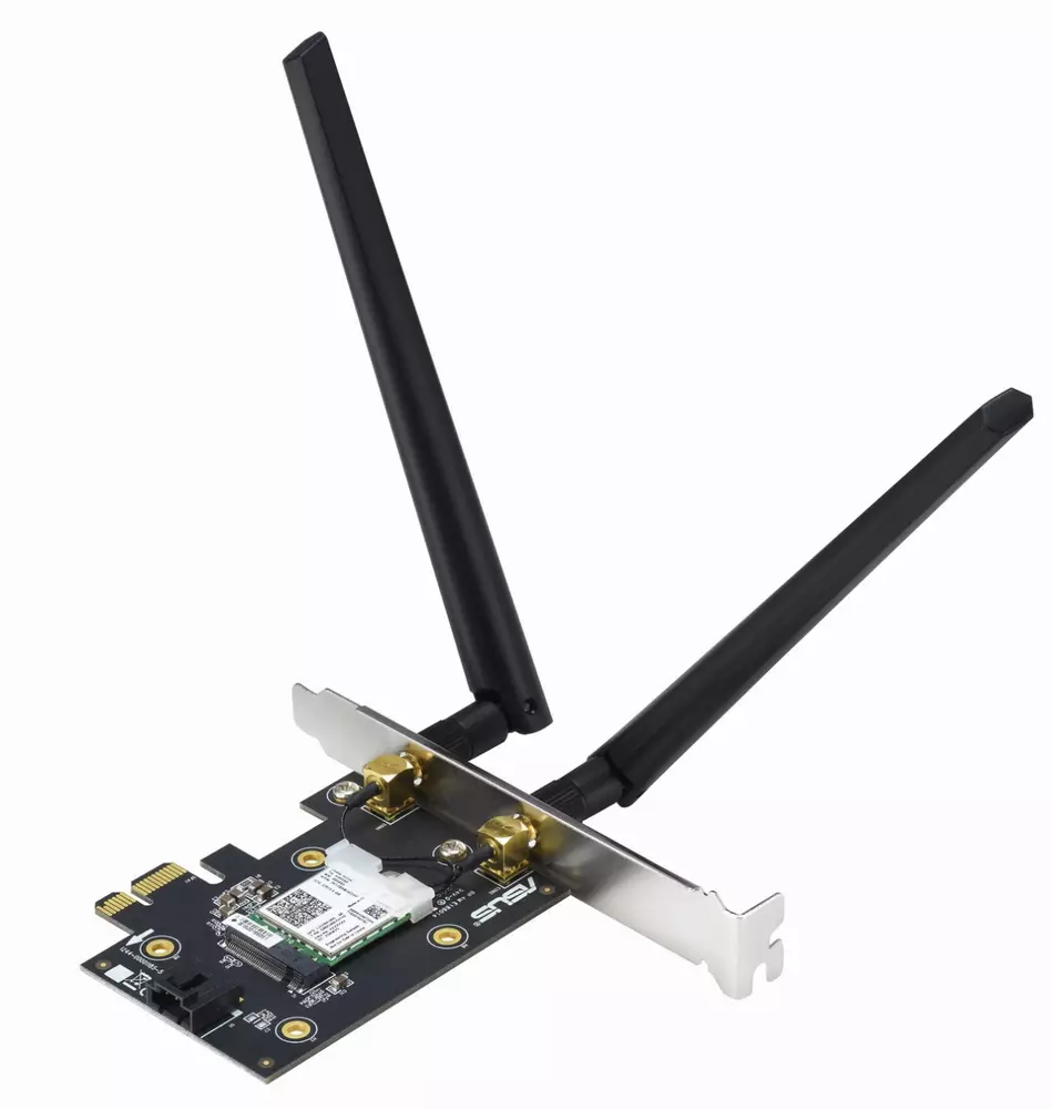 Безжичен адаптер ASUS AX3000 Dual Band PCI-E WiFi 6 (802.11ax) Bluetooth 5.0
