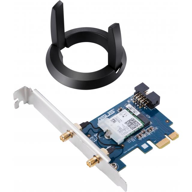 Безжичен адаптер ASUS PCE-AC58BT AC2100 Dual-Band PCIe Wi-Fi Bluetooth 5.0