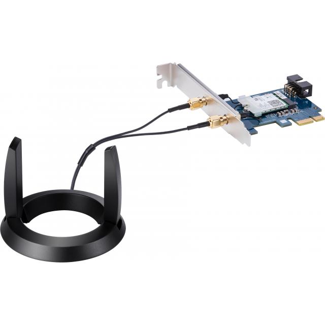 Безжичен адаптер ASUS PCE-AC58BT AC2100 Dual-Band PCIe Wi-Fi Bluetooth 5.0