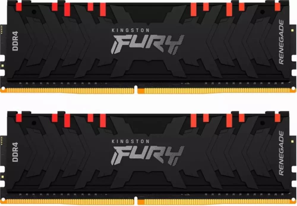 Памет Kingston Fury Renegade RGB 16GB (2x8GB) DDR4 3200MHz CL16 - KF432C16RBAK2/16