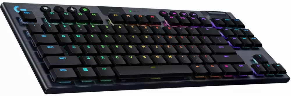 Геймърска клавиатура Logitech G915 TKL LIGHTSPEED Wireless RGB Mechanical CARBON LINEAR SWITCH - 920-009520