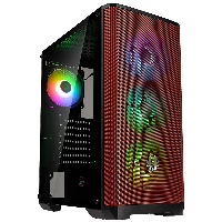 Кутия BitFenix NOVA Mesh SE TG Black/Red