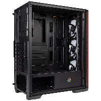 Кутия BitFenix NOVA Mesh SE TG Black/Red