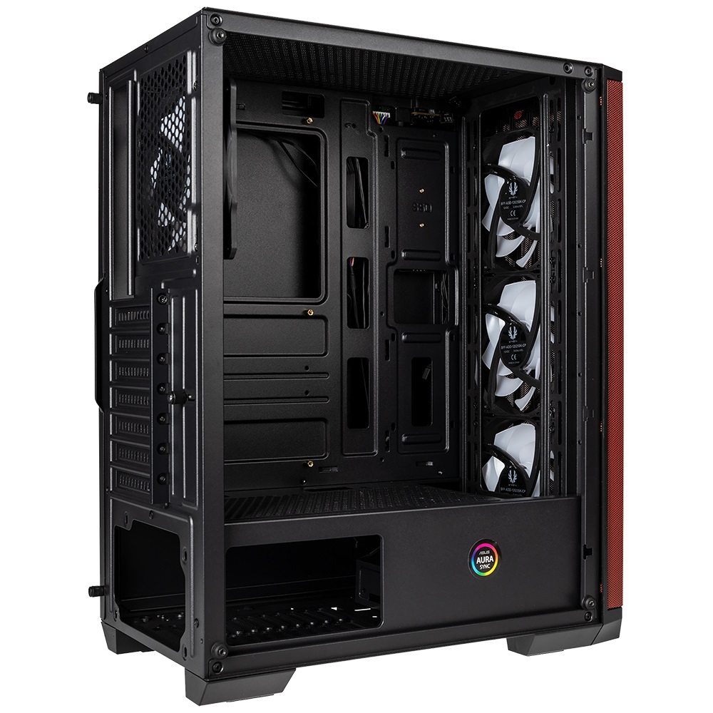 Кутия BitFenix NOVA Mesh SE TG Black/Red