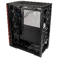 Кутия BitFenix NOVA Mesh SE TG Black/Red