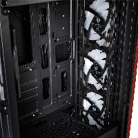 Кутия BitFenix NOVA Mesh SE TG Black/Red
