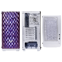 Кутия BitFenix NOVA Mesh SE TG White/Purple