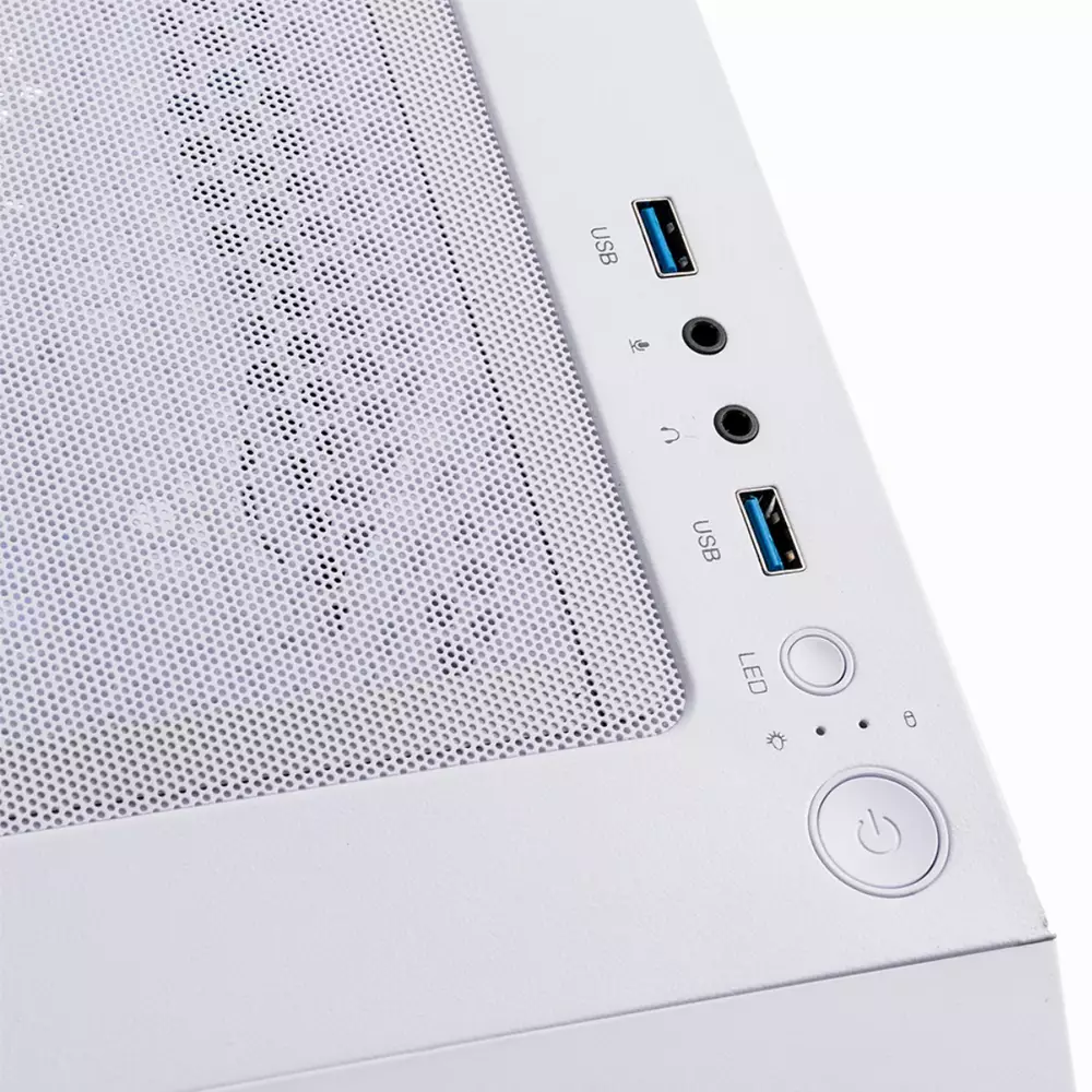 Кутия BitFenix NOVA Mesh SE TG White/Purple
