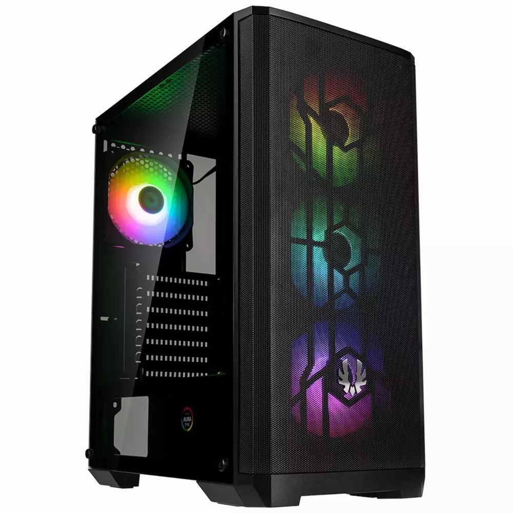Кутия BitFenix NOVA Mesh SE TG ARGB Black