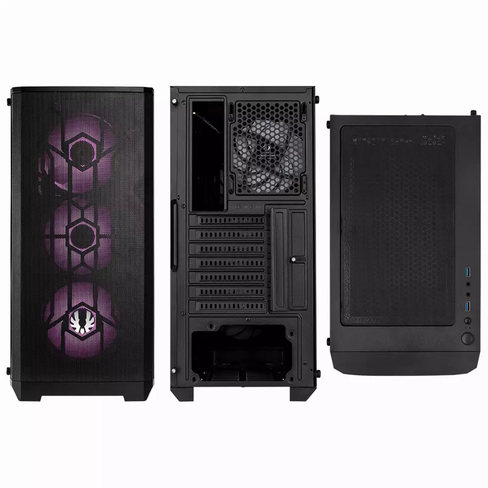 Кутия BitFenix NOVA Mesh SE TG ARGB Black