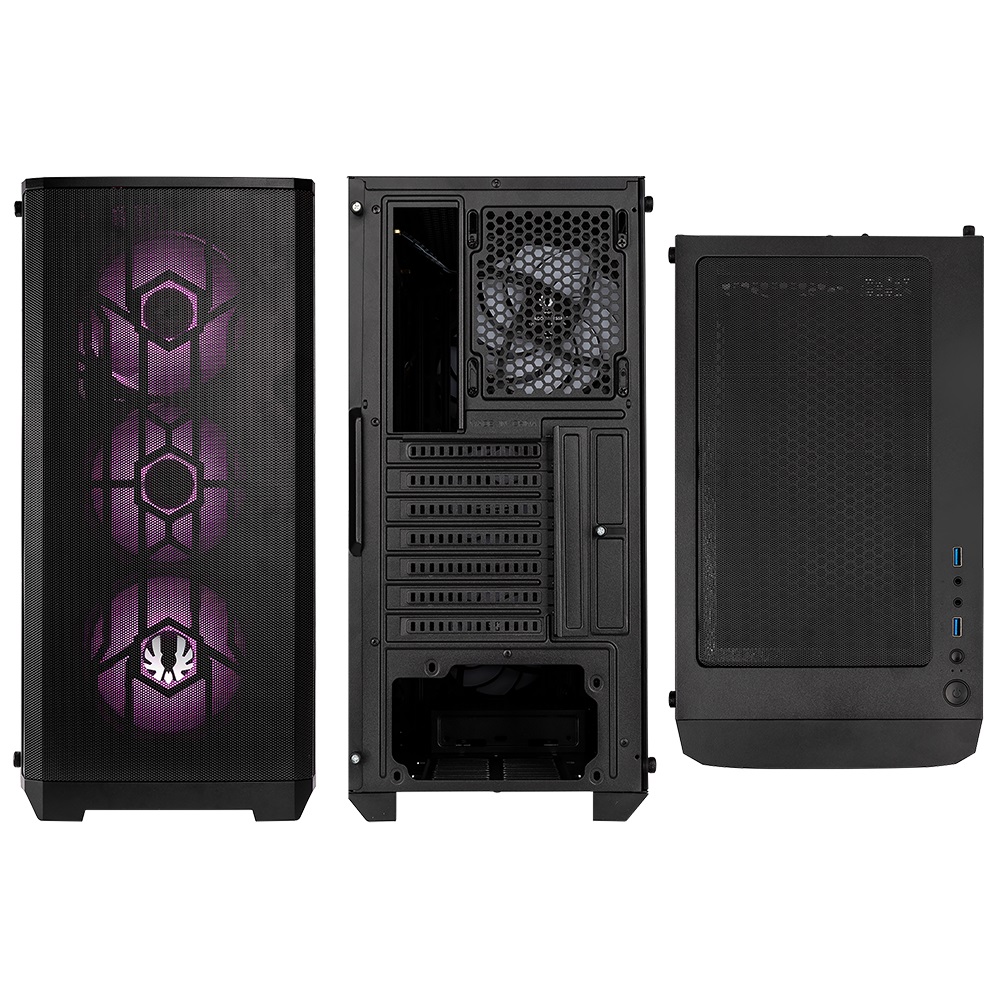 Кутия BitFenix NOVA Mesh SE TG ARGB Black