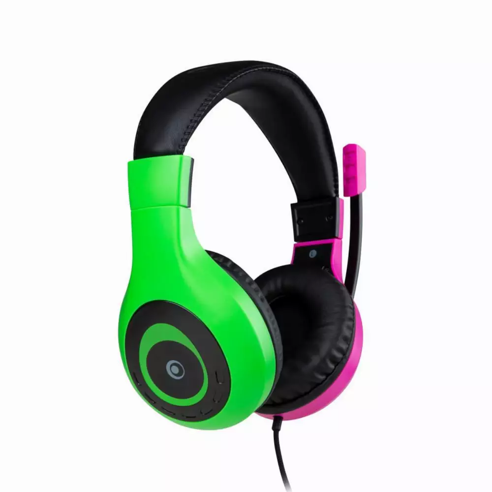 Геймърски слушалки Nacon Bigben Nintendo Switch Headset Pink+Green, Микрофон, Розов/Зелен