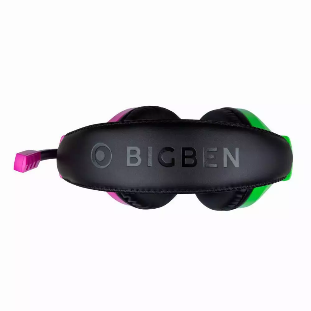 Геймърски слушалки Nacon Bigben Nintendo Switch Headset Pink+Green, Микрофон, Розов/Зелен