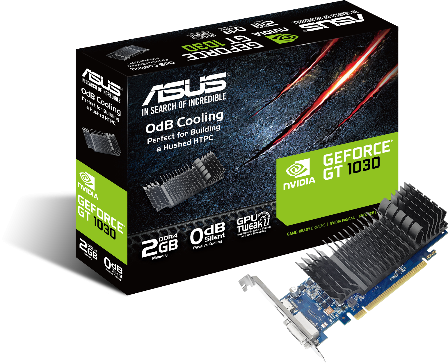 Видео карта ASUS GeForce GT 1030 2GB DDR4 low profile