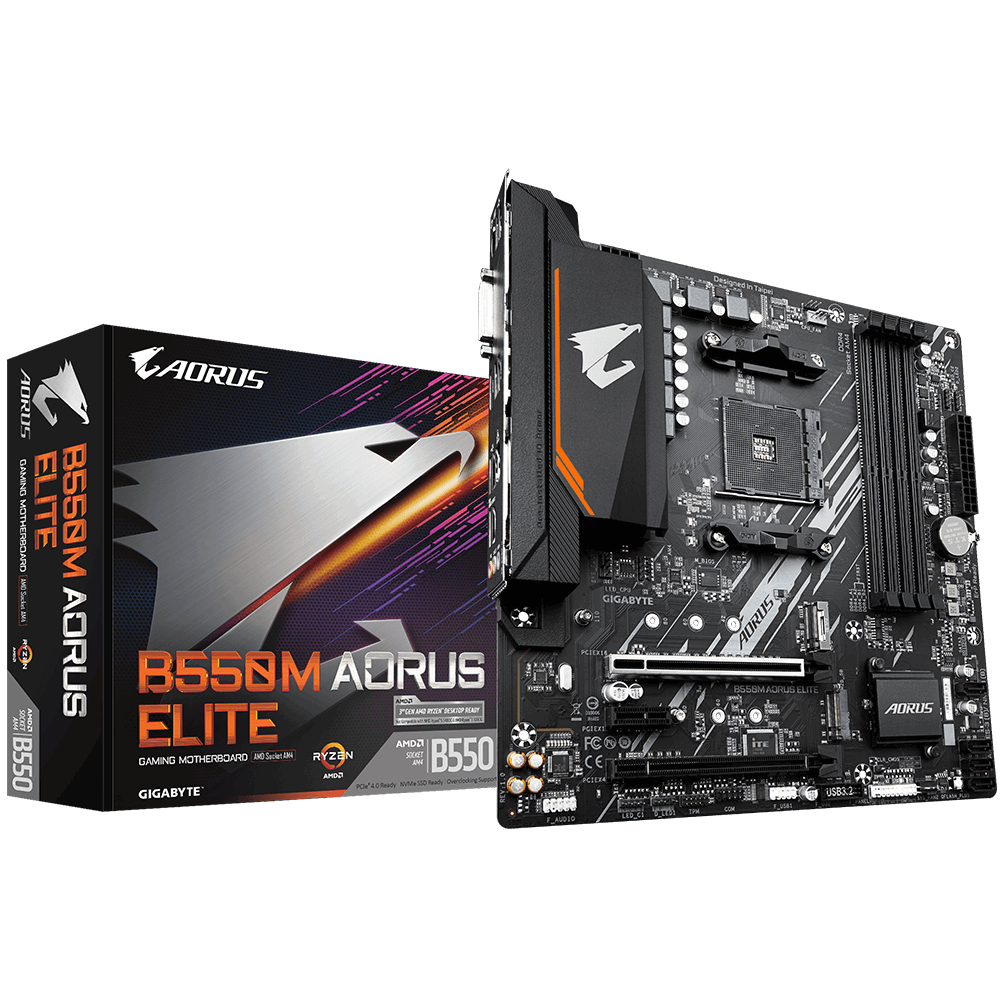  Комбо Asrock RX 6600 XT PHANTOM GAMING D + GIGABYTE B550M AORUS ELITE  + 2X8GB TEAM GROUP T-FORCE VULCAN TUF