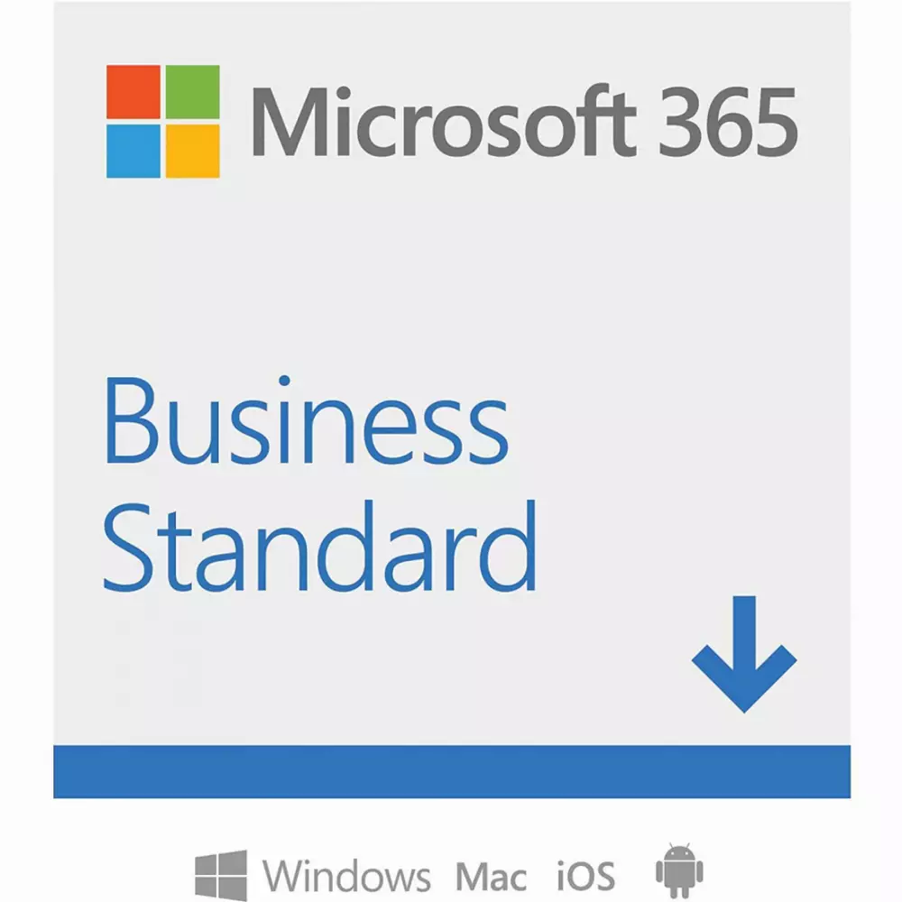 Microsoft 365 Business Standard Retail Retail English EuroZone Subscr 1YR Medialess P8