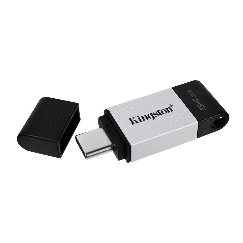 USB памет Kingston DataTraveler 80 64GB USB-C 3.2 Gen 1 Black