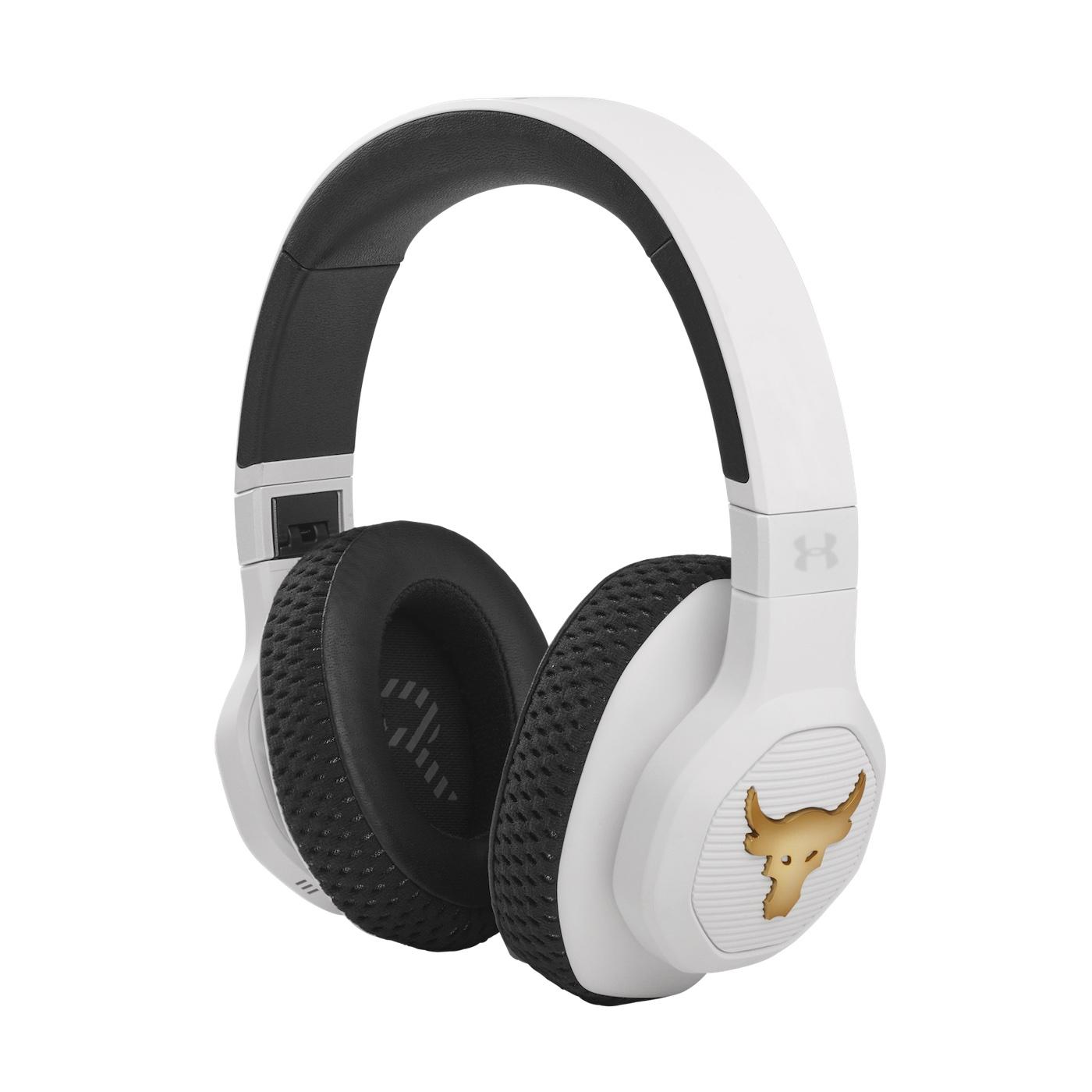 Блутут слушалки JBL UA Project Rock Over-Ear Training, Бял