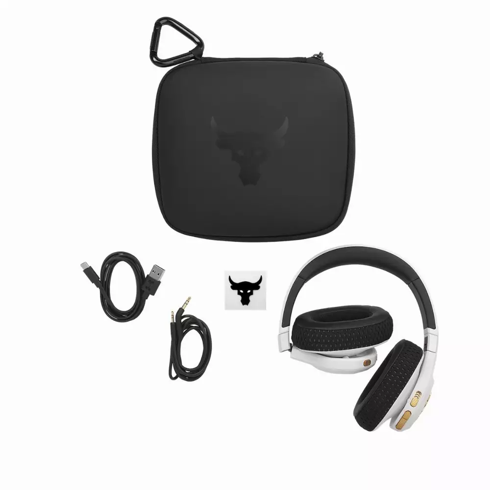 Блутут слушалки JBL UA Project Rock Over-Ear Training, Бял