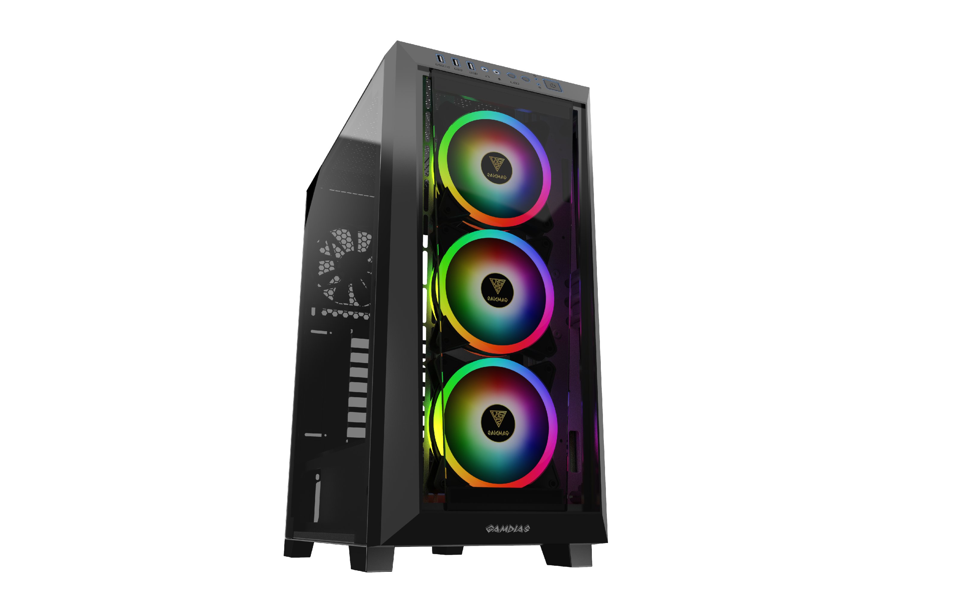 Кутия Gamdias TALOS M1 Elite aRGB Tempered Glass - GAMDIAS-TALOS-M1-ELITE