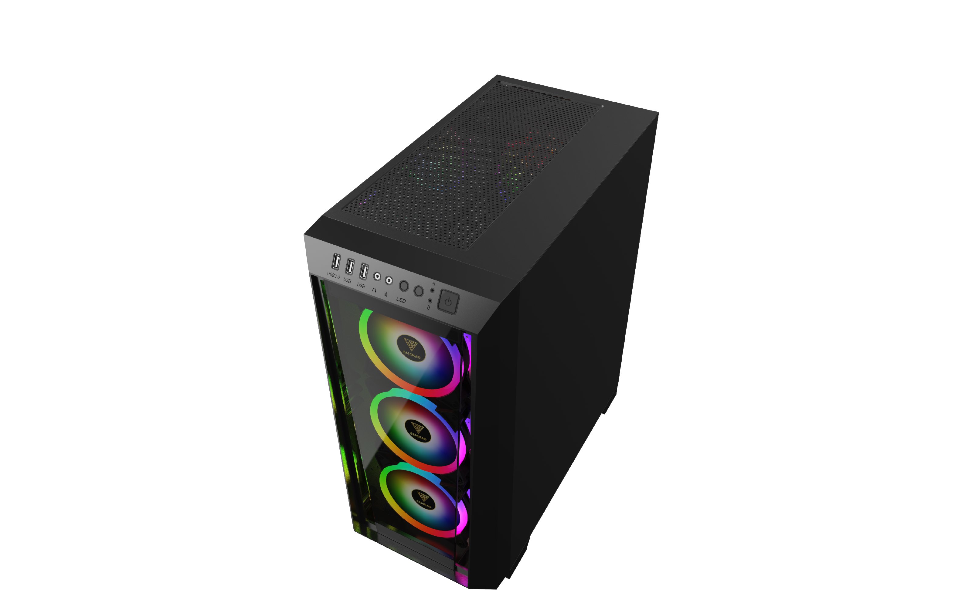 Кутия Gamdias TALOS M1 Elite aRGB Tempered Glass - GAMDIAS-TALOS-M1-ELITE