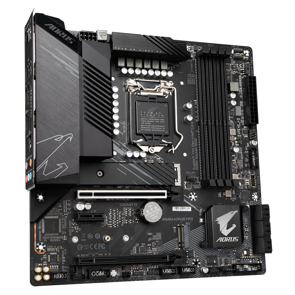 Дънна платка GIGABYTE AORUS B560M PRO, socket 1200, mATX