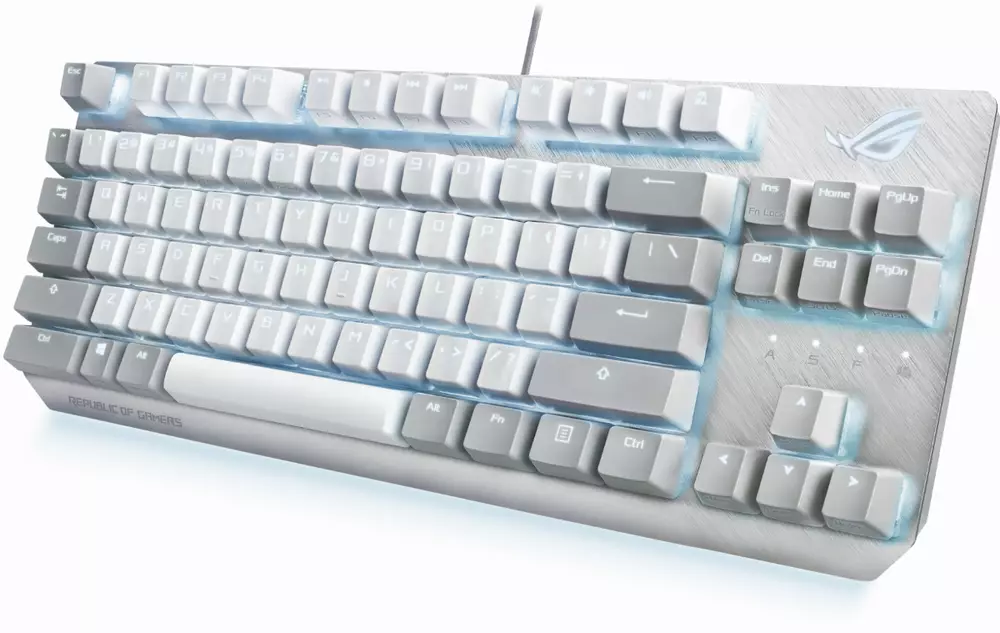 Геймърска Механична Клавиатура ASUS ROG Strix Scope NX TKL Moonlight White