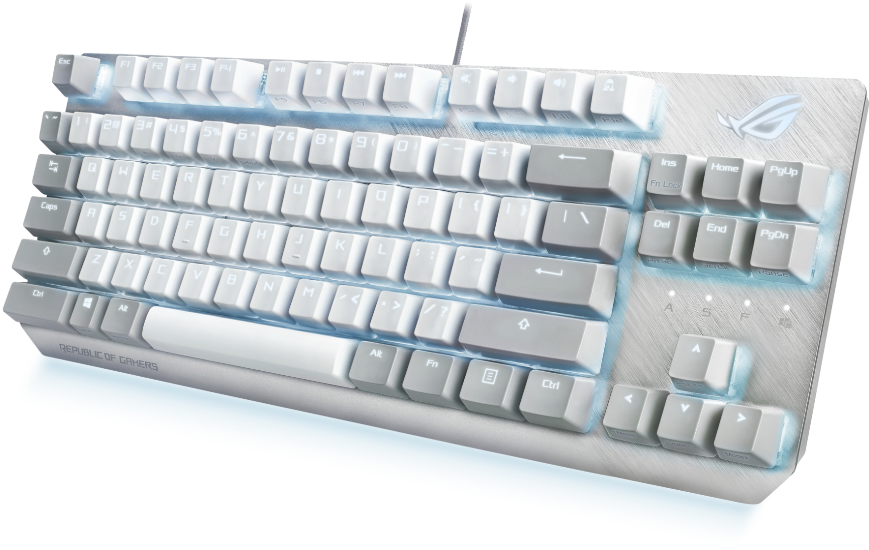 Геймърска Механична Клавиатура ASUS ROG Strix Scope NX TKL Moonlight White
