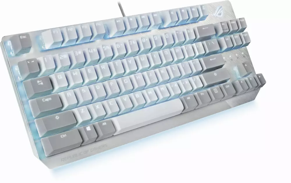 Геймърска Механична Клавиатура ASUS ROG Strix Scope NX TKL Moonlight White