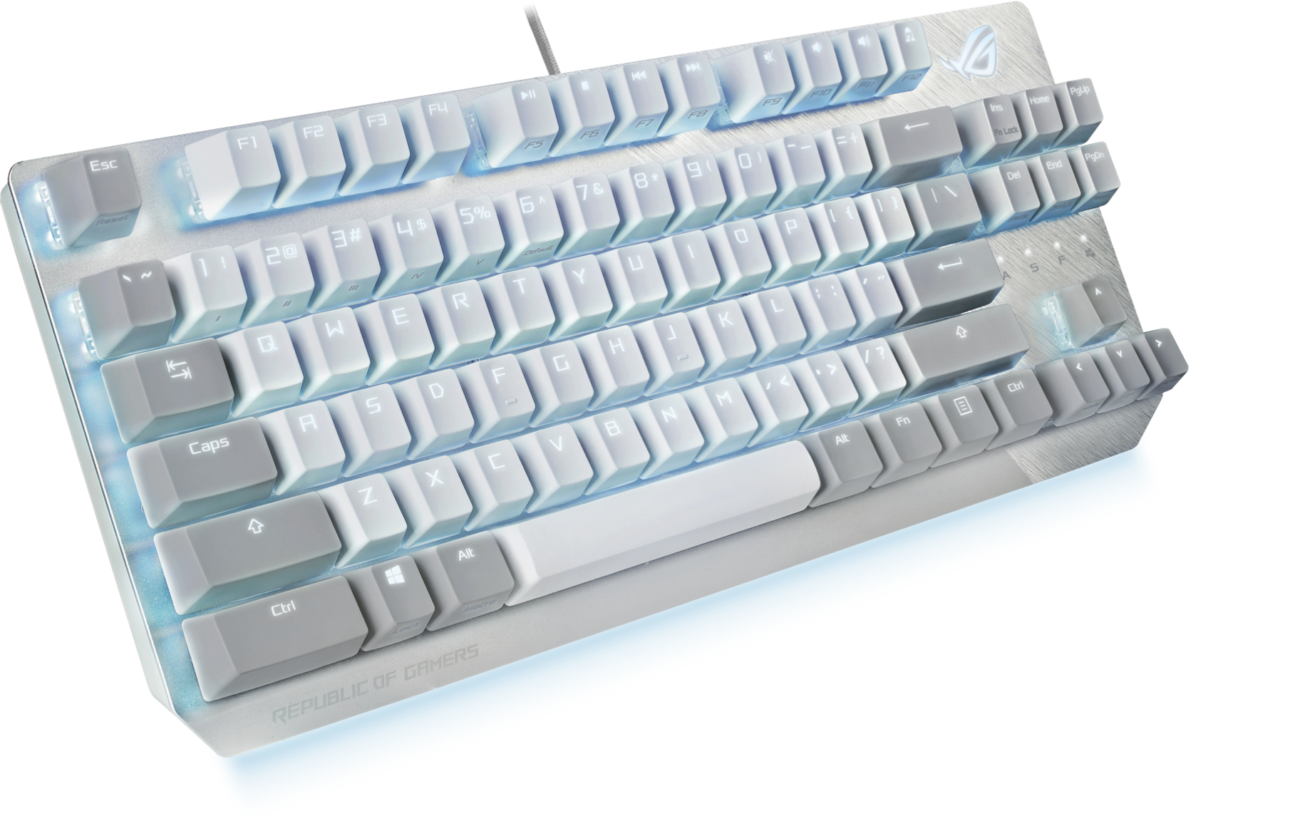 Геймърска Механична Клавиатура ASUS ROG Strix Scope NX TKL Moonlight White